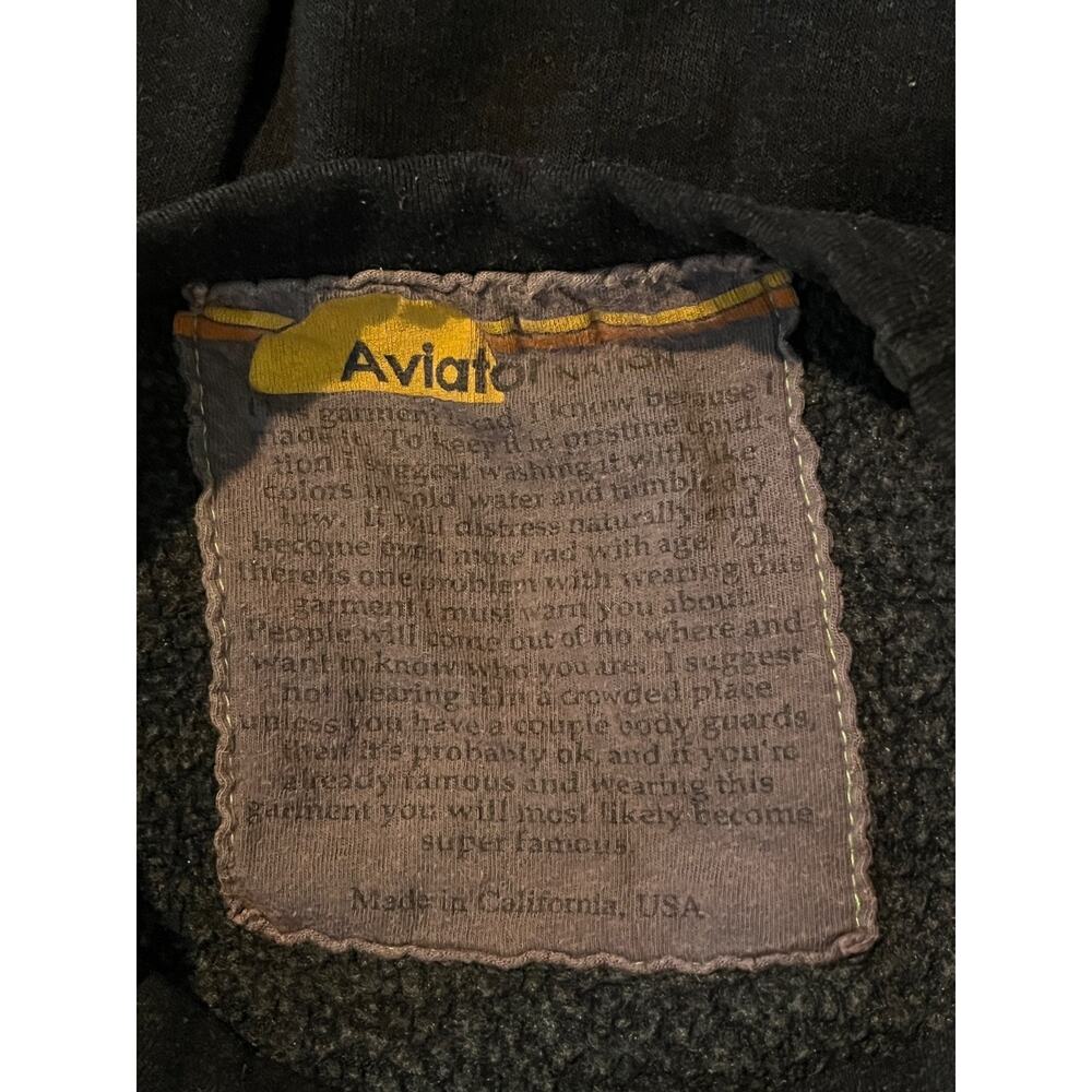 Aviator Nation Global Citizen Live Sweatshirt Charcoal Gray Large USA Unisex - Picture 7 of 11